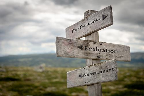 Employee evaluations and assessment, setting goals